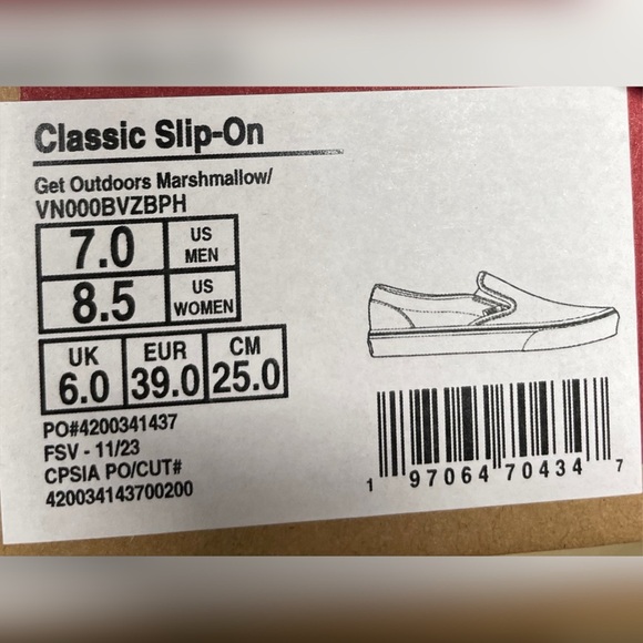 Vans Cream Sneakers with Whimsical Outdoor Print - Picture 6 of 6